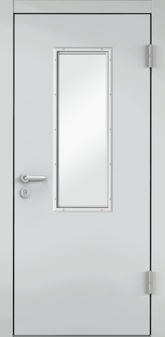 Дверь противопожарная EI 60, Порошково-полимерное покрытие, —, RAL 7035 серый в Туле